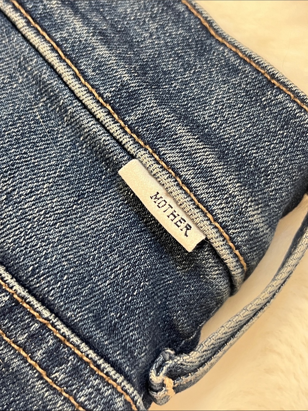 MOTHER The Swooner Roller Crop Fray High Waisted Wide Leg Jeans Size 27 - Picture 6 of 16